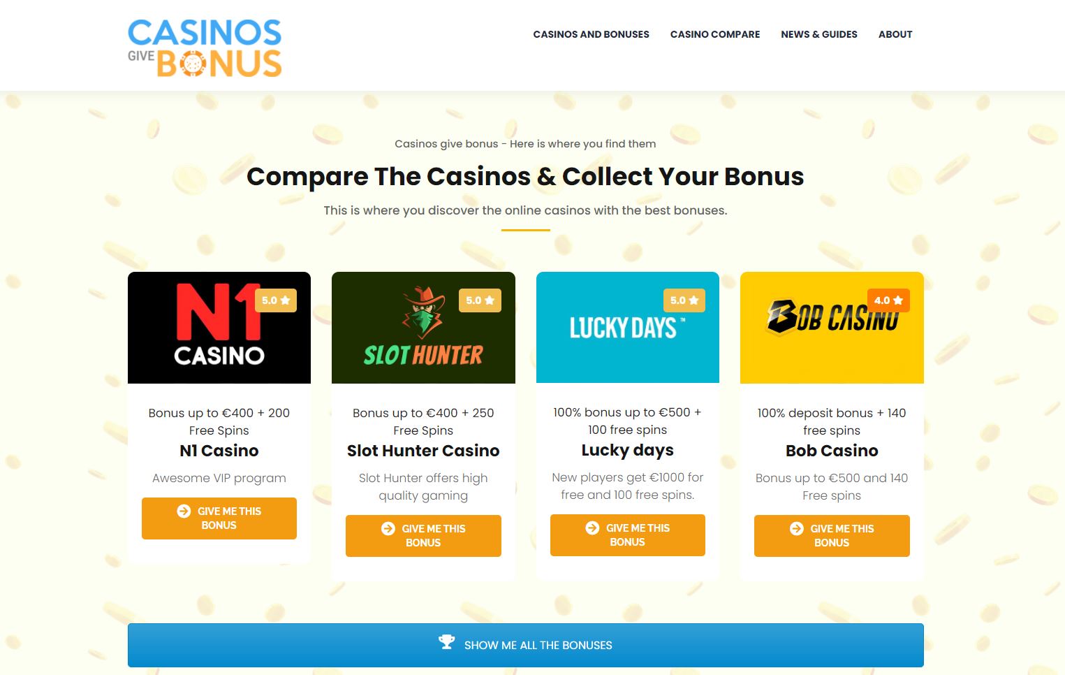 why casinos give bonus